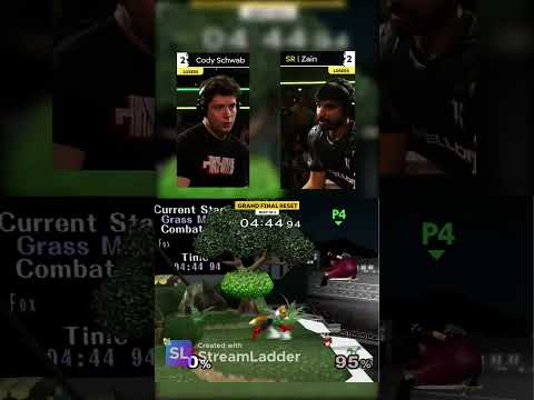 CODY WINS TIPPED OFF AFTER AN AMAZING FINAL STOCK WITH ZAIN 🤯🔥 #shorts #gaming #smashbros #ssbm