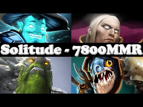 Solitude 7800 MMR PLAYS WITH 4 HEROES - Ranked Gameplays - Dota 2