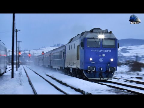 Horns Concert de Goarne By GM 64-1357-4 in Zăpadă/Snow in Gara Vadu Crișului Station 18 January 2021