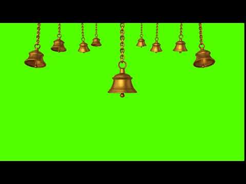 Mandir Temple Bell -- Ghanti bell Green Screen Video free download -- bell in Green screen Alpha1