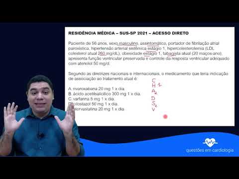 Questão comentada - SUS-SP 2021 - Residência Médica