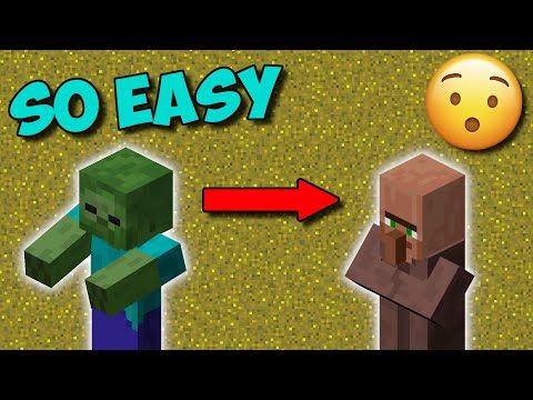 EASIEST Way To Get Villagers In Minecraft 1.16!!! - How To Turn Zombies Into Villagers