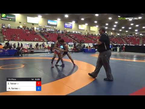 2018 Marine Corps US Open/UWW Junior Greco Roman 72 7th Place - Zachary Tolver (AK) Vs. Alejandro