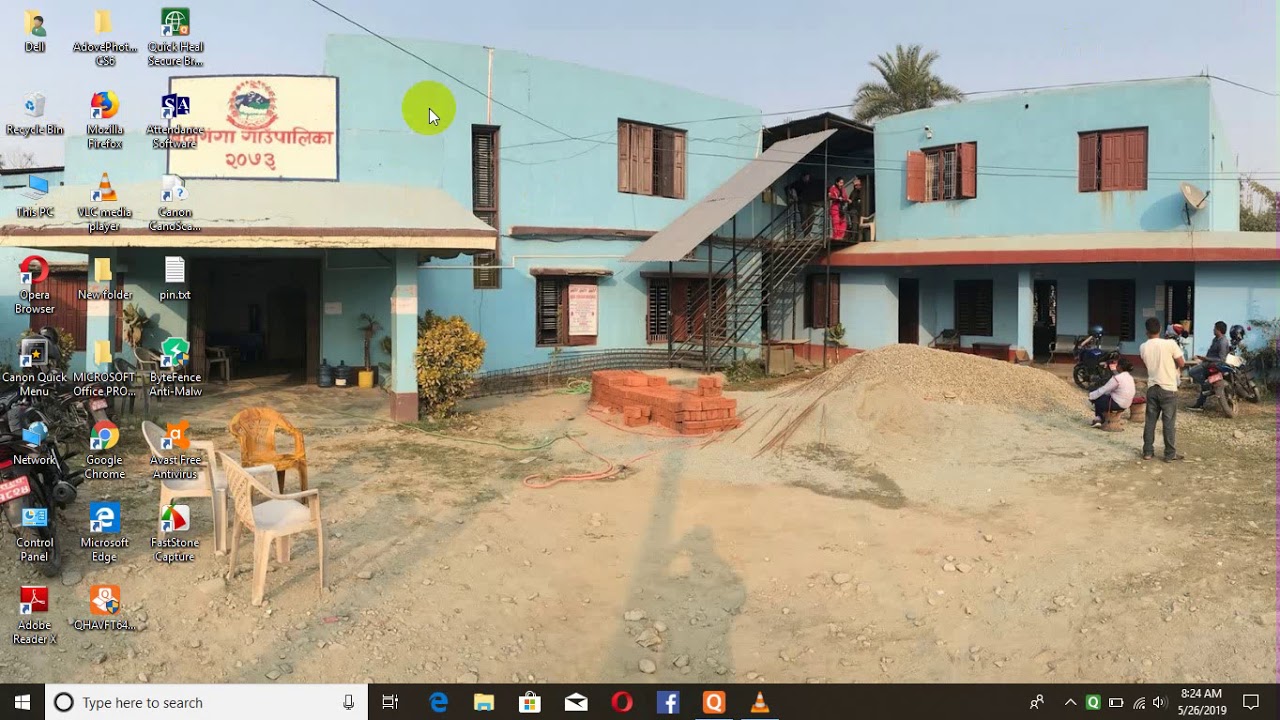 1. Desktop Icons, Operating System, Processor, RAM, Desktop Background