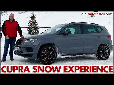 2020 SEAT LEON CUPRA ATECA SNOW EXPERIENCE Fun in the snow with 300 hp Drift Test Drive Review Ge...