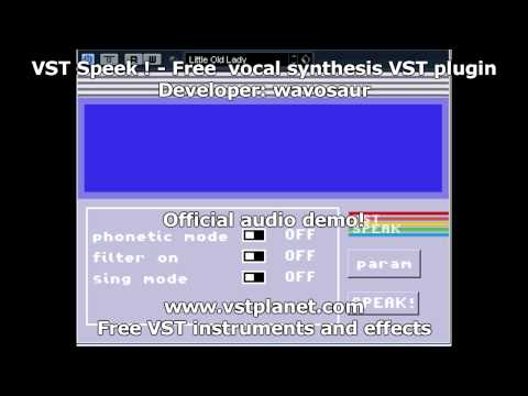 VST Speek - Free  vocal synthesis VST plugin - vstplanet.com