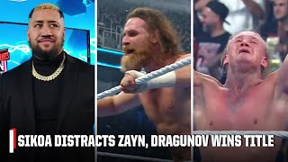ESPN Sami Zayn loses US Title to Ilja Dragunov