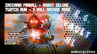 Zaccaria Pinball - Robot Deluxe - Twitch Run  - 3 Ball Arcade mode