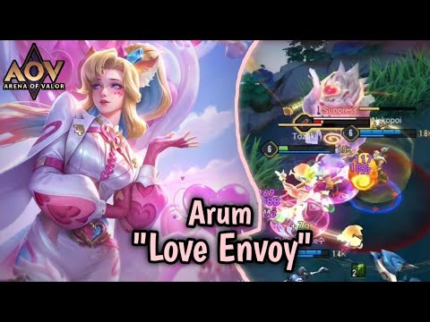 Gameplay Arum New Codex Skin! ARUM "Love Envoy" Special Valentine Chupid Theme!!! | ARENA OF VALOR