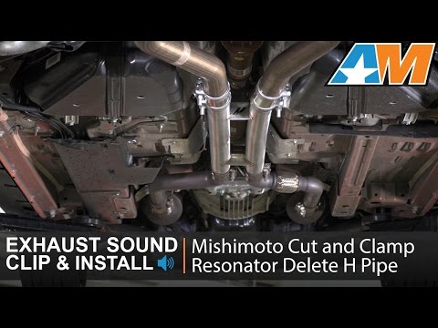 2015-2017 Mustang (GT) Mishimoto Cut and Clamp Resonator Delete H-Pipe Sound Clip & Install