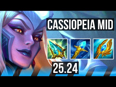 CASSIOPEIA vs ZED (MID) | Good KDA: 12/1/7 | EUW Master | 25.24