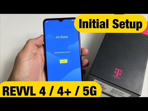 T Mobile REVVL 4 4 5G How to Setup from Beginning Initial Setup