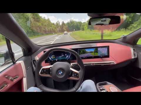 Driver assistance systems on the BMW iX. Autonomous driving. Adaptive Cruise Control.