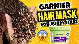 I Tried New Garnier Fructis Hair Food | Method For Curls Routine! | Hair Mask For Curly Hair