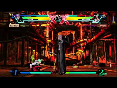 Ultimate Marvel vs Capcom 3 - PS3 -- Non-Ranked Matches 282 - Stylish Morrigan Aensland