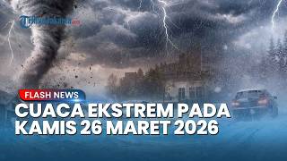 Peringatan Dini BMKG Hujan di Indonesia Kamis, 26 Maret 2026: Sumatra Selatan Waspada, Banten Siaga