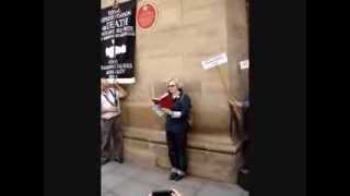 Maxine Peake On The Site Of The Peterloo Massacre In Manchester 16th August 2013