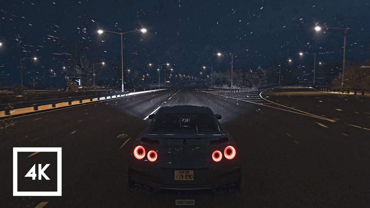 Ø𝐧𝐞𝐡𝐞𝐚𝐫𝐭 & 𝐑𝐞𝐢𝐝𝐞𝐧𝐬𝐡𝐢 - 𝐒𝐧𝐨𝐰𝐟𝐚𝐥𝐥 (𝐬𝐥𝐨𝐰𝐞𝐝) | 1 Hour Loop | Night Drive | Nissan GTR R35 #nightdrive