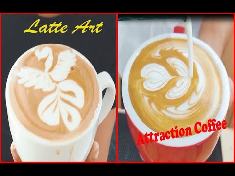 A atração do café | Café Latte Art | Habilidades de barista | 라떼 | 바리스타 | 브이로그.