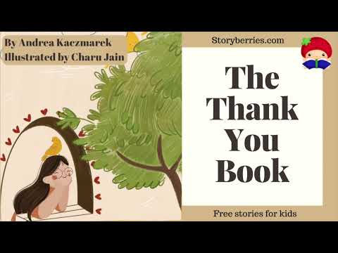 THE THANK YOU BOOK - Read along animated picture book with English subtitles about gratitude