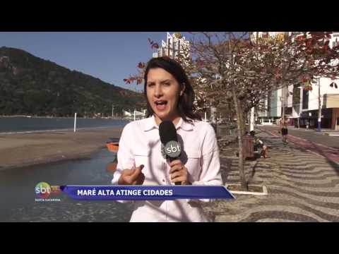 Maré alta atinge cidades