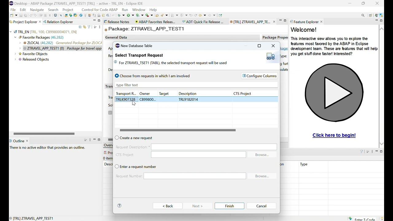 SAP BTP ABAP Environment: Create and Expose a CDS-Based Service: Table Persistence & Data Generation