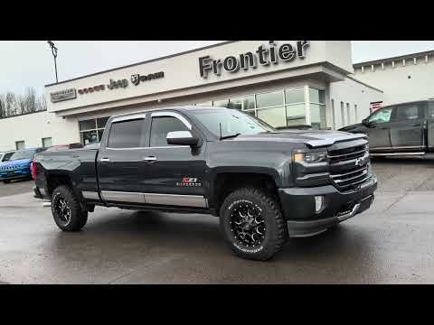 2017 Chevrolet Silverado 1500 Crew Cab Standard Box 4-Wheel Drive LTZ w/2LZ in Blue for sale at Frontier Chrysler Dodge Jeep Ram Fiat Ltd. in Smithers, BC