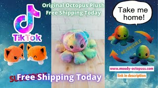 Famous Toys Oo TikTok Octopus Plushie | Reversible Octopus