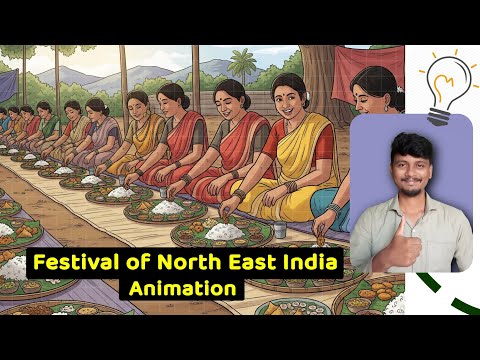 Festival of North East India Animation | 10th Class English Chapter 6 | Odia Medium
