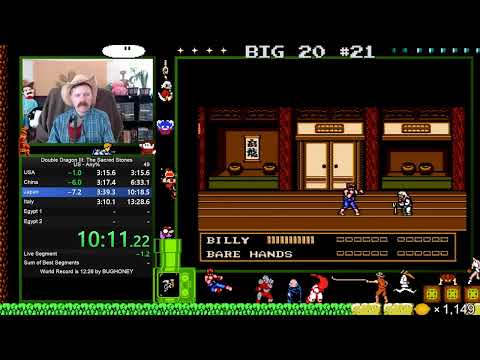 Double Dragon III: The Sacred Stones (NES) full playthrough by Arcus