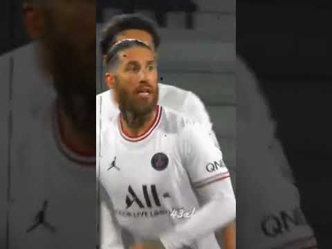 Sergio Ramos Amazing header and first goal for PSG #sergioramos #psg