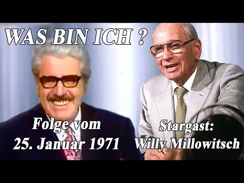 Was bin ich? mit Robert Lembke vom 26. Januar 1971 - Stargast: Willy Milowitsch