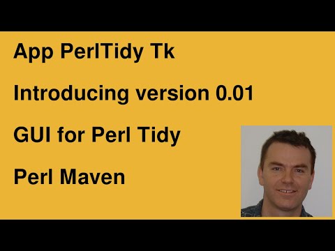 App Perl Tidy Tk version 0.01 - The first version of Tk based GUI for PerlTidy