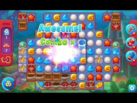 Fishdom Hard Level 9249 (with ingame lightning and dynamite boosters) @choraelmin