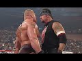 The Undertaker Triple H Confronts Brock Lesnar 08 26 2002