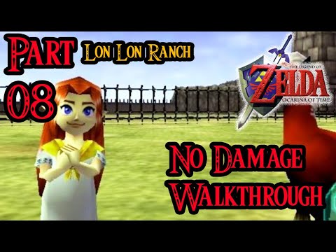 Zelda Ocarina of Time 100% Walkthrough Widescreen HD Part 8 - Lon Lon Ranch - Epona's Song - Malon