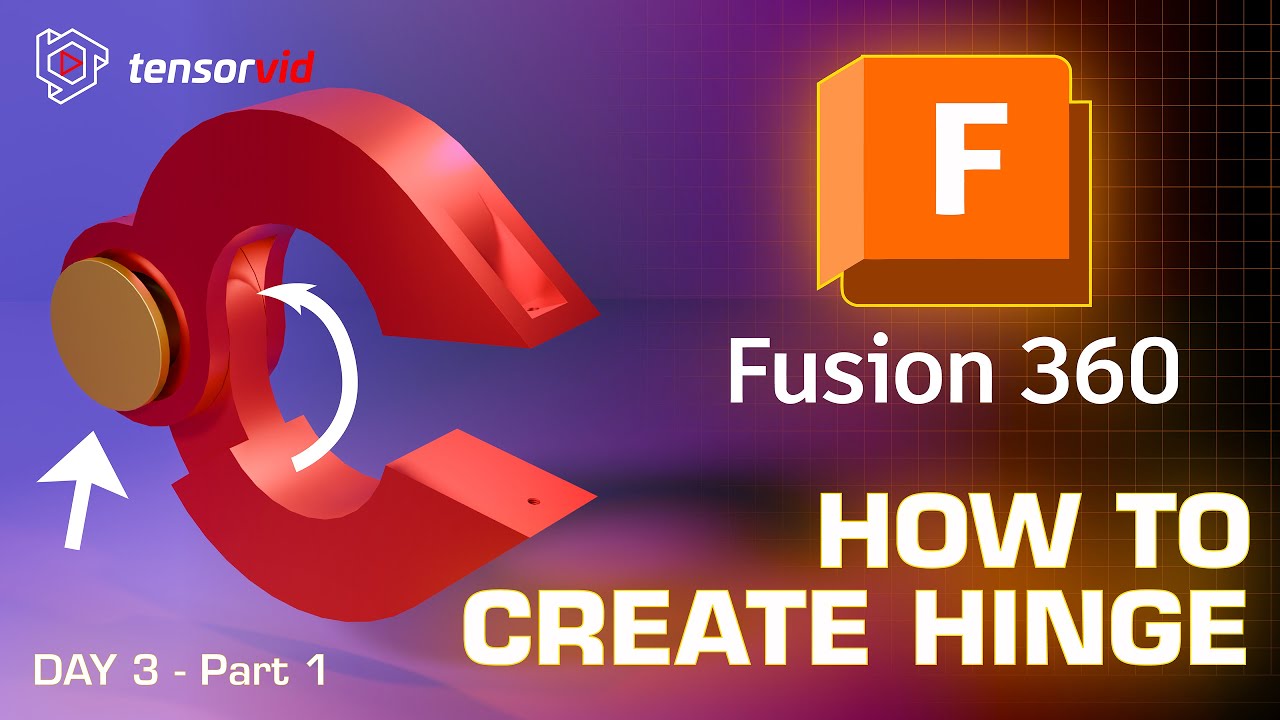 How to create a hinge Clamp in Fusion 360 Beginners Tutorial Part 1