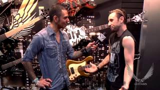Video thumbnail for Dean Guitars Artist Eric Bass of Shinedown shows off his signature Dean bass at 2013 NAMM. by Dean Guitars