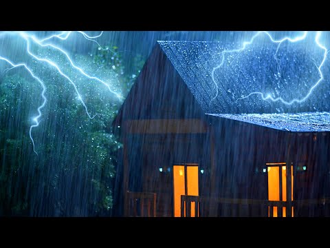 Sonido de Lluvia y Truenos para Quedarse Dormido Rápidamente 😪😪😪Dormir Instante Lluvia Relajante