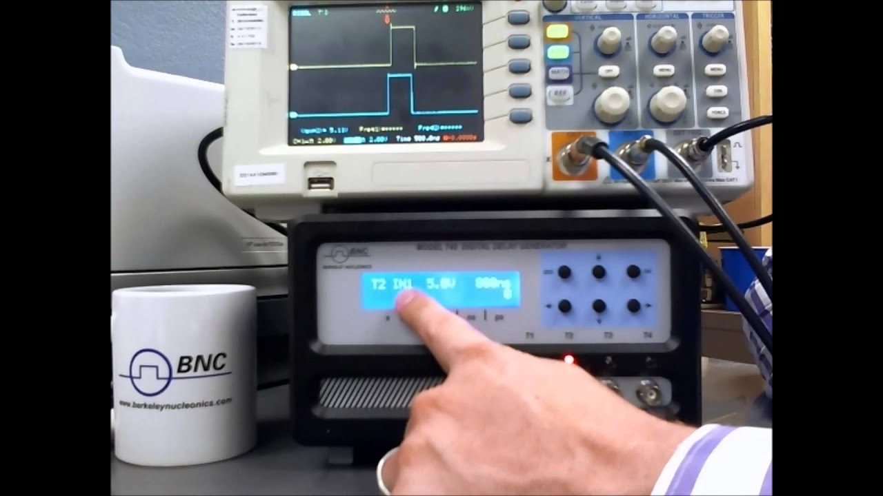 Model 745 Femtosecond Digital Delay Generator - Displaying Dual Frequencies