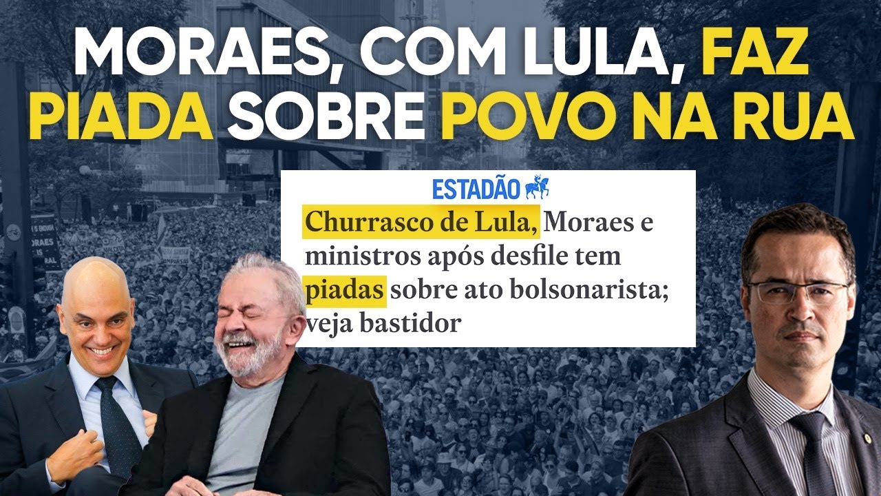 Lula e Alexandre de Moraes debocham e fazem piada do povo no 7 de setembro