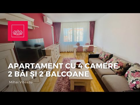 Apartament de inchiriat in Sibiu -4 camere, 2 bai si 2 balcoane-