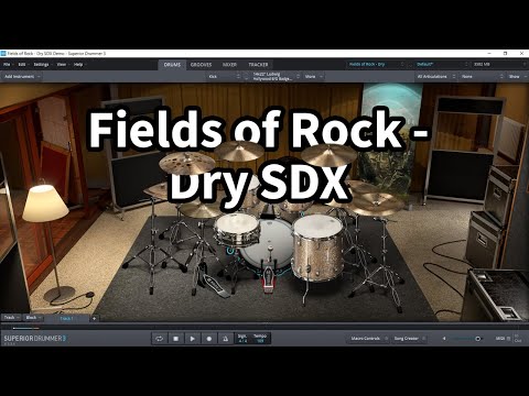 Toontrack Superior Drummer 3 - Fields of Rock - Dry SDX All Presets Demo