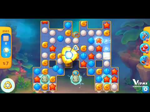 Fishdom. 8583 level no boosters and diamonds. 13 moves