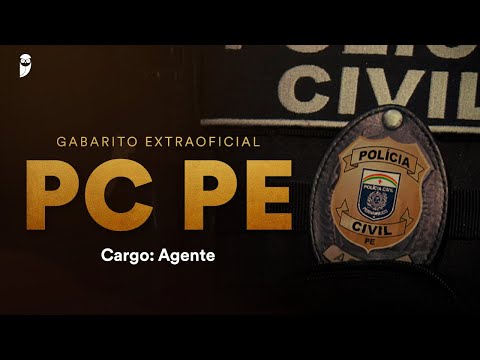 Gabarito Extraoficial PC PE - Agente