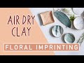 DIY Jewellery Trays - Imprinting Air Dry Clay