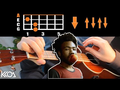 Childish Gambino - REDBONE Easy Ukulele Tutorial