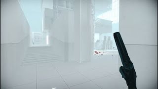 SUPERHOT endless mode on warehouse map shattering 100+ red dudes (PS4)