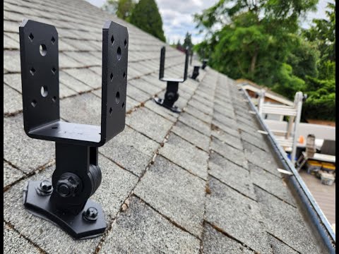 How to Install Patio Roof Riser Brackets for a Patio Cover, Pergola, or Roof - Part 1/2