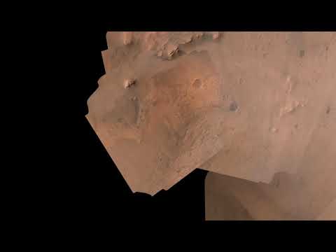 Perseverance Landing Video Stabilized